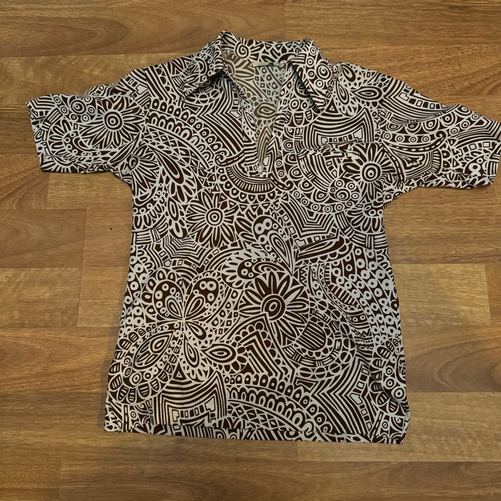 Vintage Camp Collar Banlon Shirt